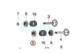 Coupelle De Soupape Pour Moteur Loncin / Rato (0001090011)