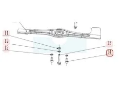 Vis De Lame Pour Tondeuse Weibang (0103010020B)
