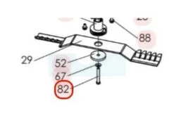 Vis De Lame Pour Tondeuse Débroussailleuse Sarp (0300060304)