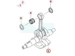 Vilebrequin Pour Moteur Kawasaki (491192248)