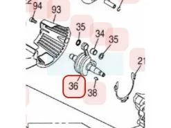 Vilebrequin Pour Moteur Zenoah (848F014202)