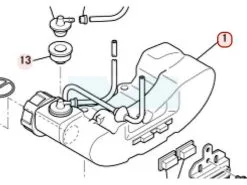 Réservoir D'éssence Pour Moteur Mitsubishi (KF01065DB)