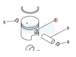 Piston Pour Moteur Mitsubishi (KP13020AA)