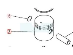 Piston Pour Moteur Mitsubishi (LP13031AA)