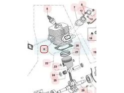 Kit Cylindre Piston Pour Tronçonneuse Maruyama (M036610)
