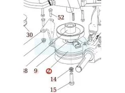 Embrayage électromagnétique Pour Débroussailleuse Autoportée Roques & Lecoeur (N339242008)