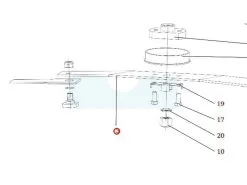 Support De Couteau Pour Débroussailleuse Autoportée Roques & Lecoeur (S532050412233)