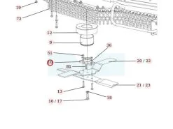 Support De Lame Pour Débroussailleuse Autoportée Roques & Lecoeur (S532098212013)