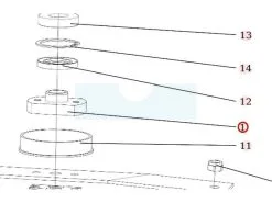 Support De Lame Pour Débroussailleuse Autoportée Roques & Lecoeur (S532098212023)